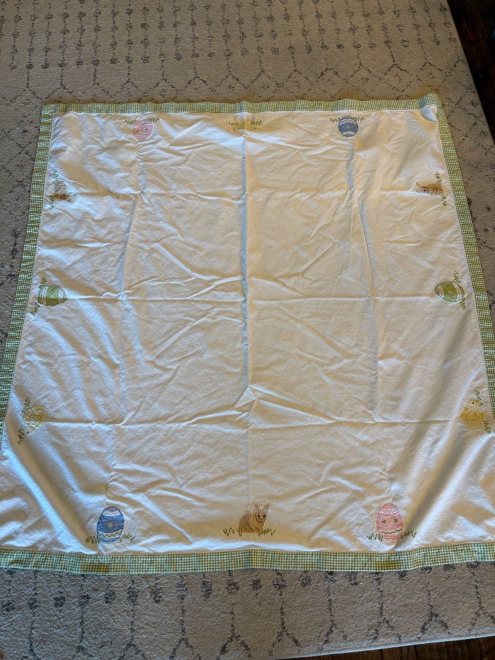 Pottery Barn Kids Easter Tablecloth Square